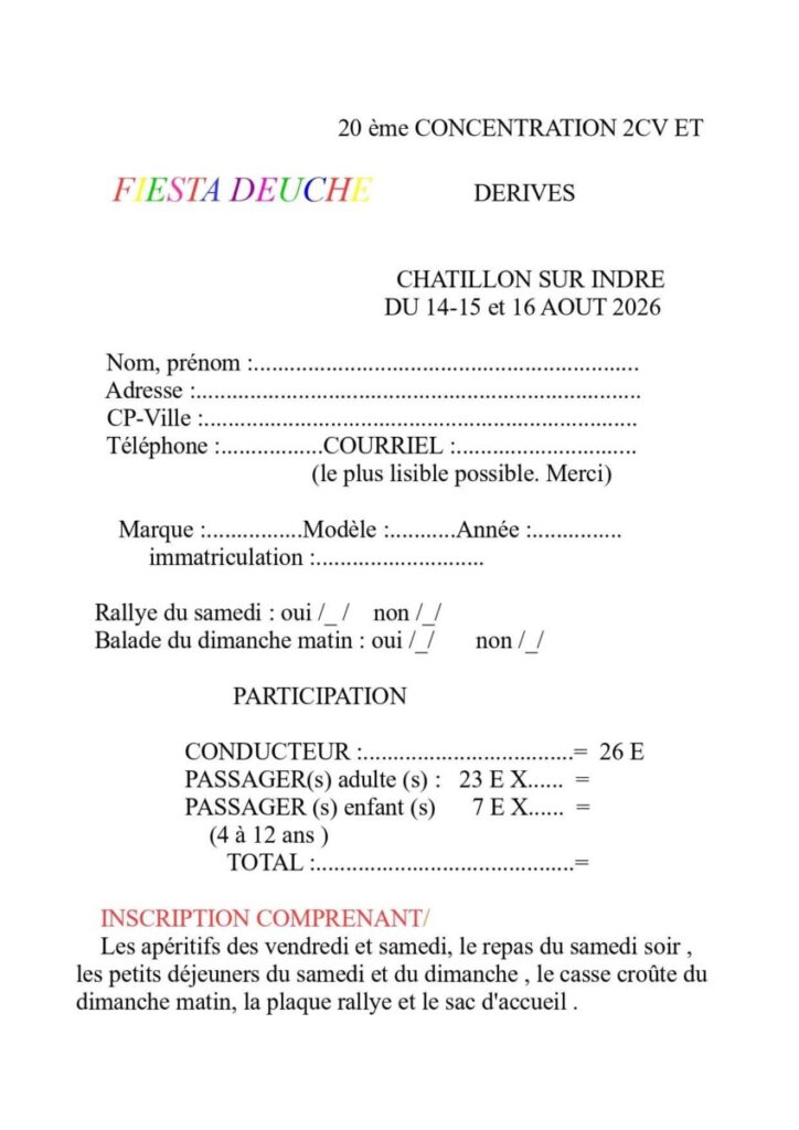LE Fiesta Deuch fête son 20ème rassemblement 